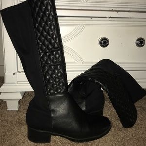 black high boots